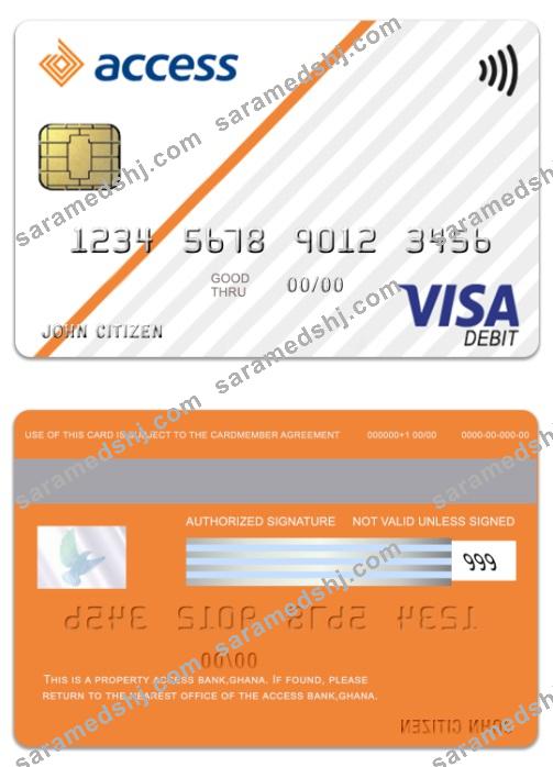 Ghana Access Bank visa debit card